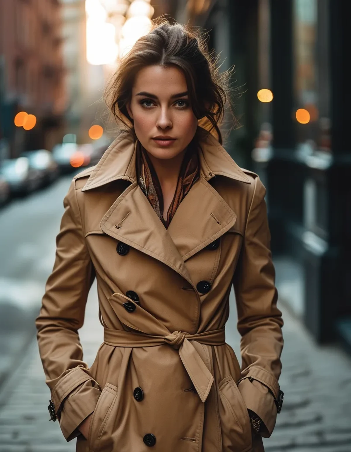 Why How You Close Your Trench Coat Changes the Whole Outfit's Mood