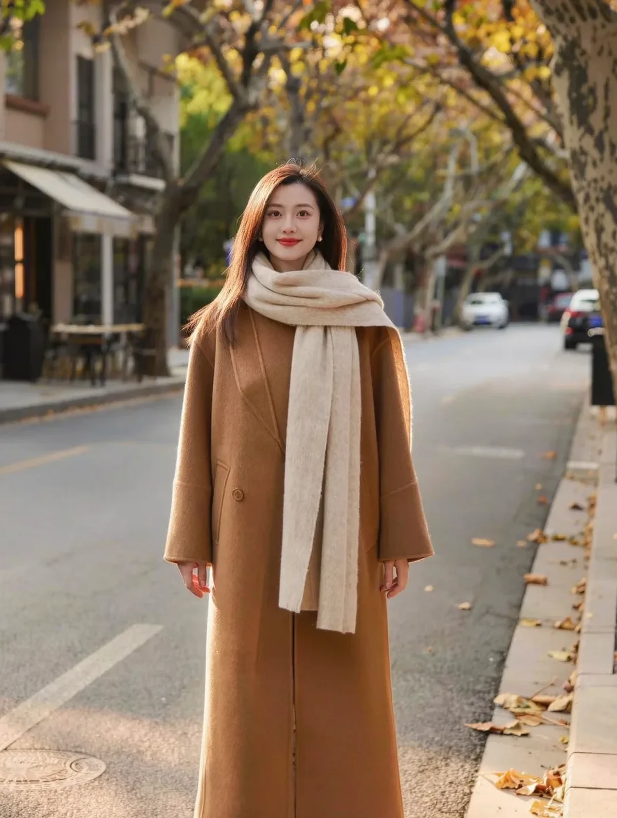 Why a Scarf Changes the Proportions of a Classic Coat